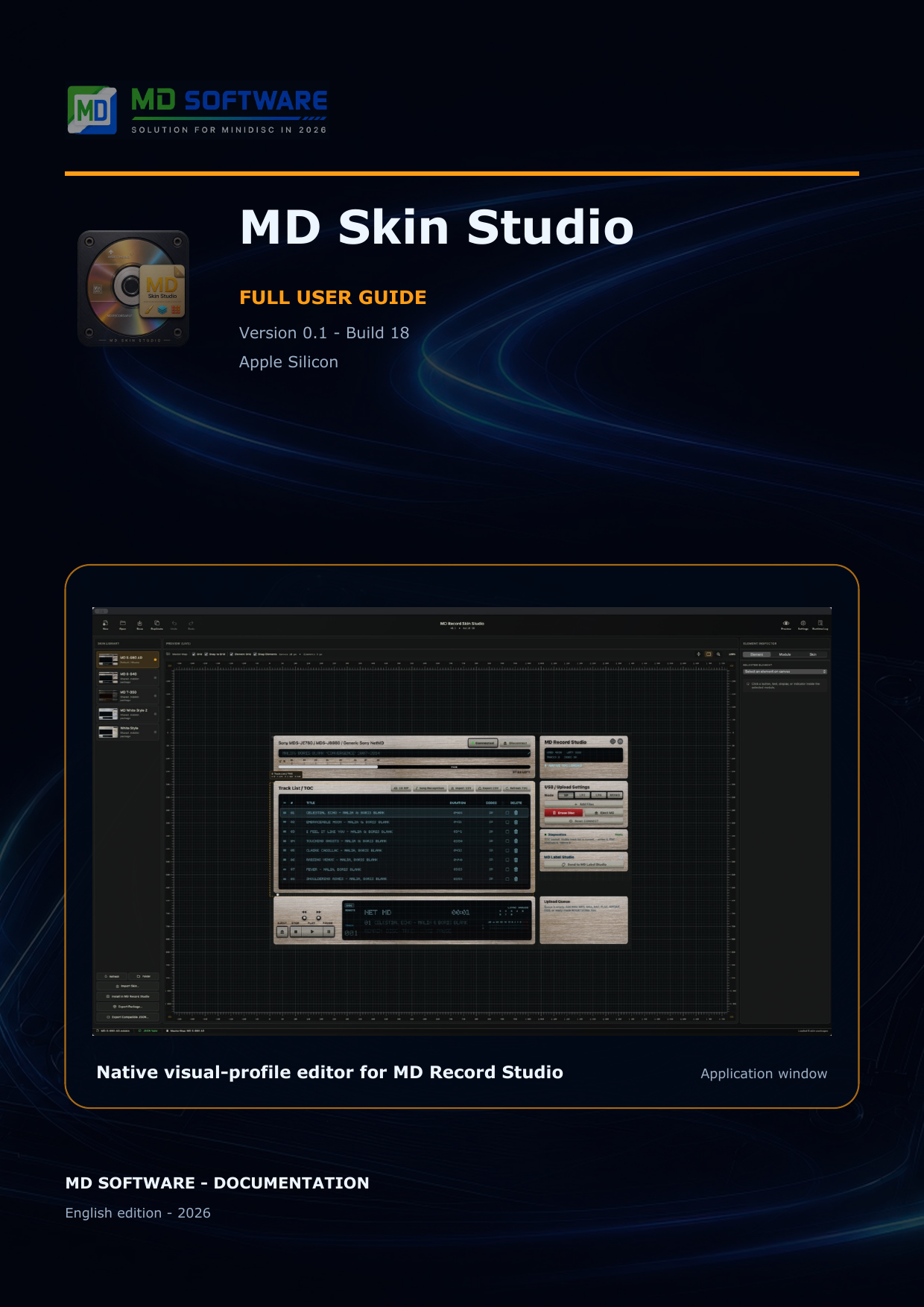 MD Skin Studio user guide cover